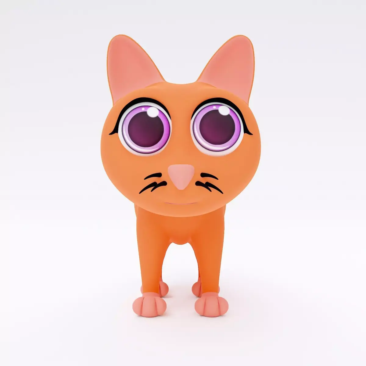 Cat cartoon 3dmodel  3D model