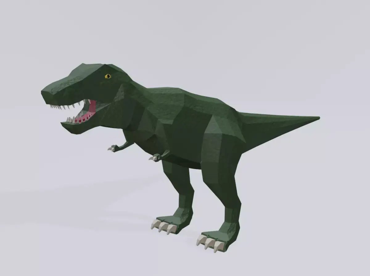 3d low poly T-Rex t - rex Free low-poly 3D model purchase
