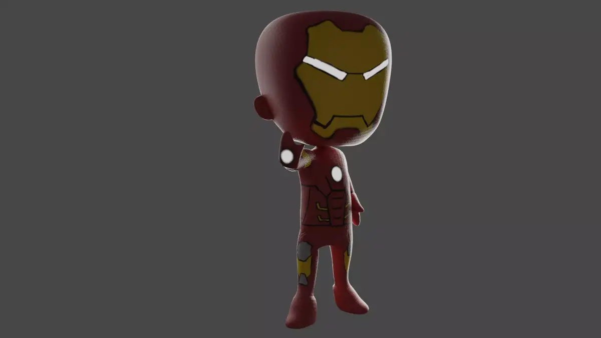 Iron Man Redesigned Low-poly 3D model