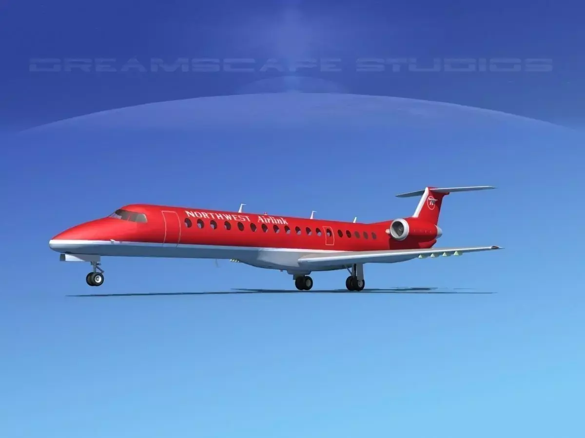 Embraer ERJ-145 Northwest Link 3D model