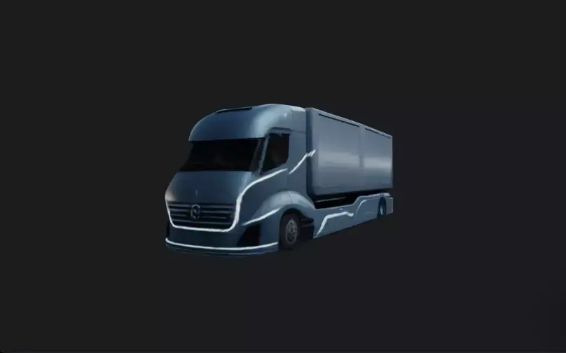 Futuristic Landscaping Truck 3D Model 3D model