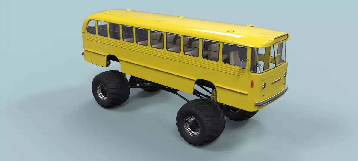 Monster Bus 3D model