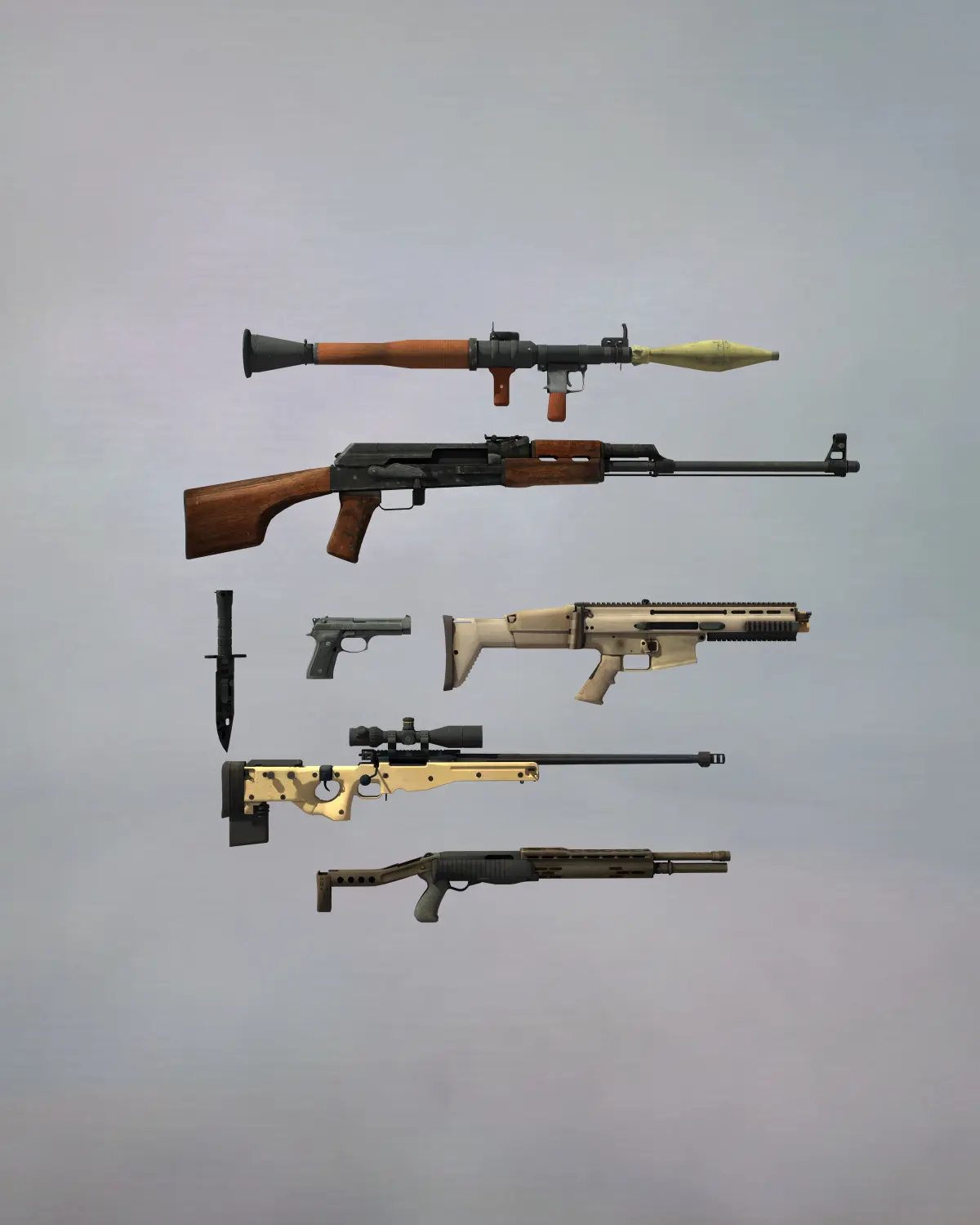 Weapon Pack 1 3D model