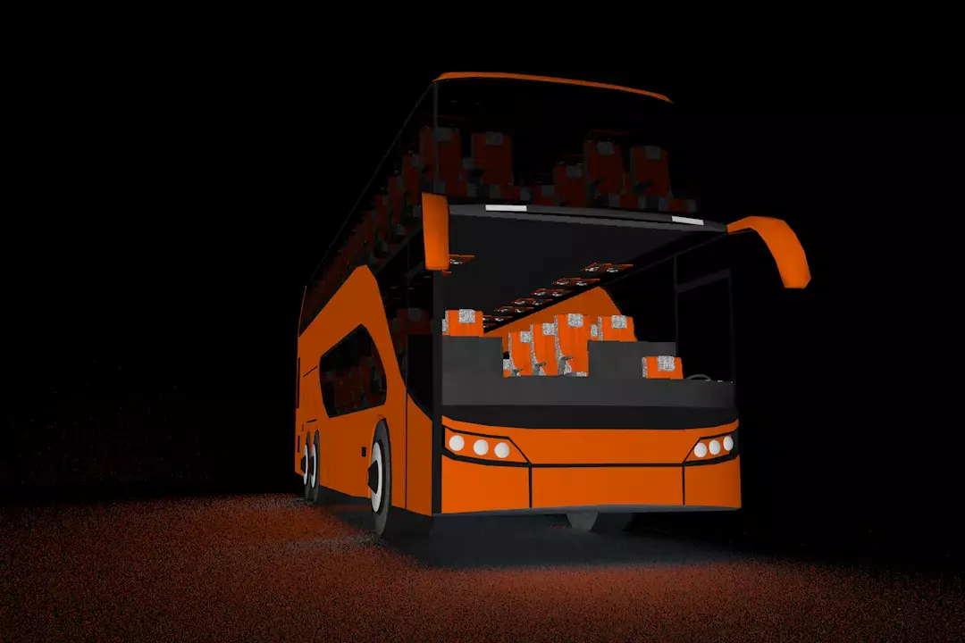Double Decker Bus Free low-poly 3D model
