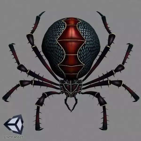 Animated Spider Low-poly 3D model purchase