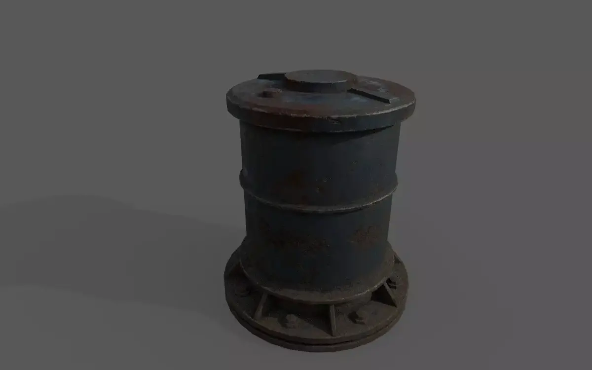 PipeWork Plumbing Damages rusted over time Low-poly 3D model
