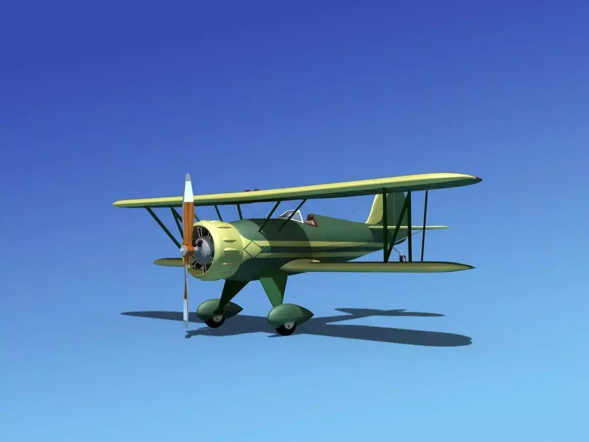 Waco YMF-5 V12 3D model