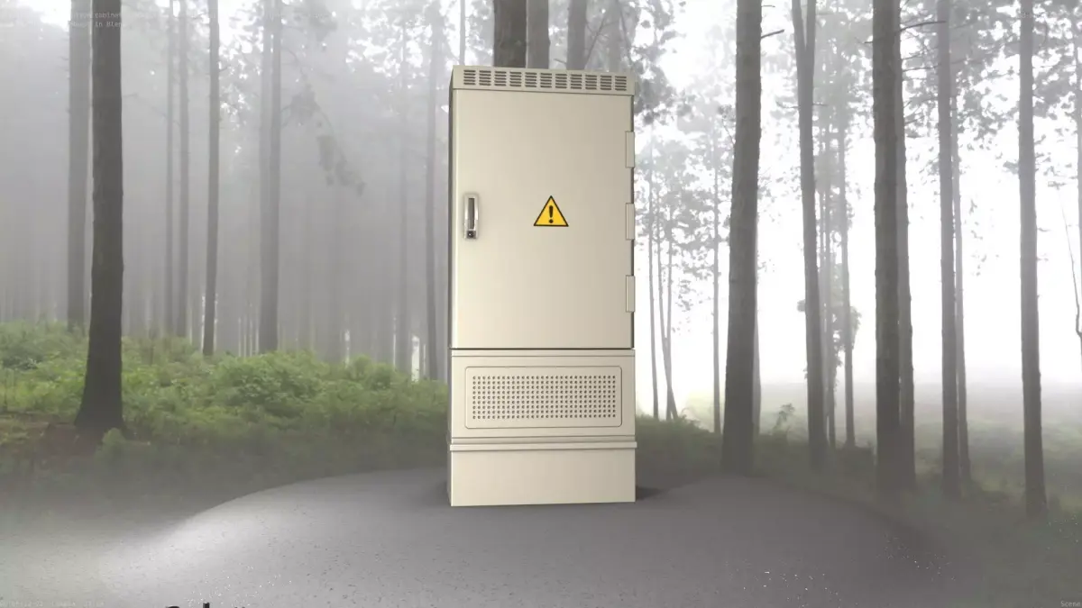 Electrical Distribution Cabinet 76 Low-poly 3D model