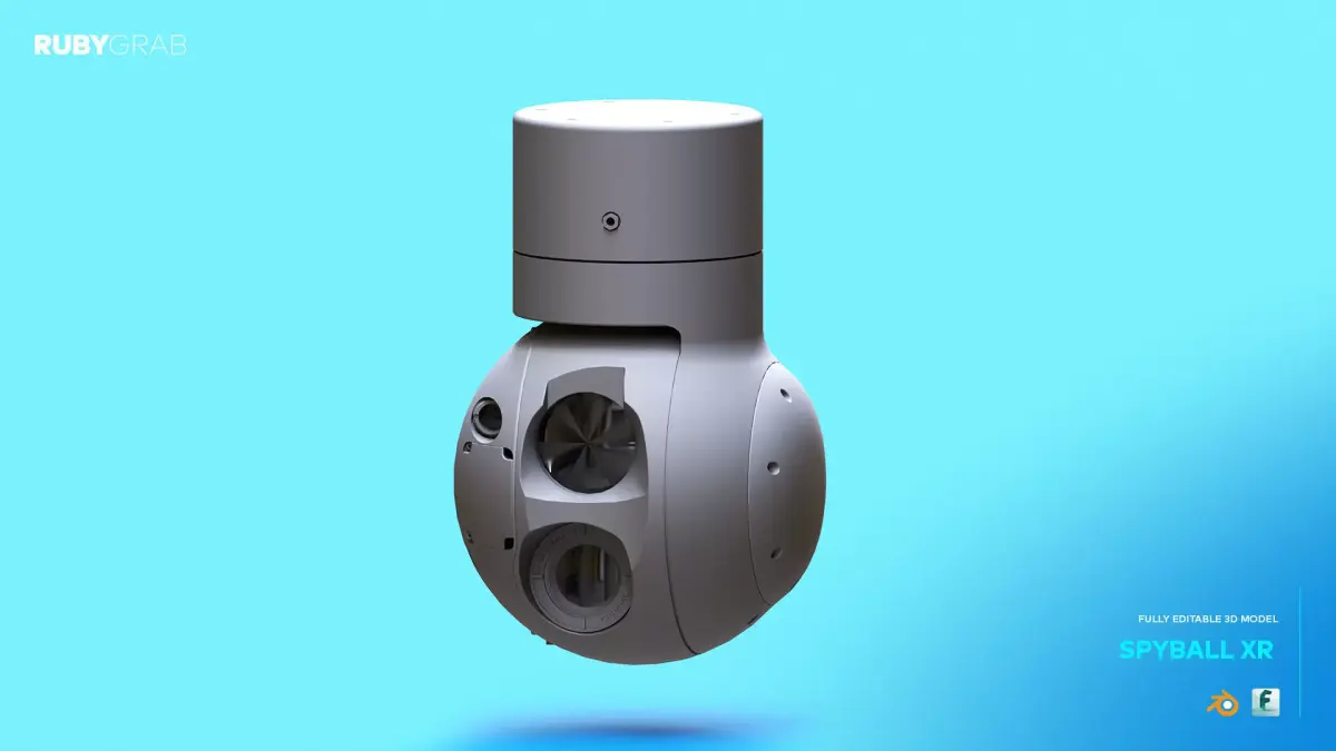 Advanced Spyball XR Surveillance System Free 3D model