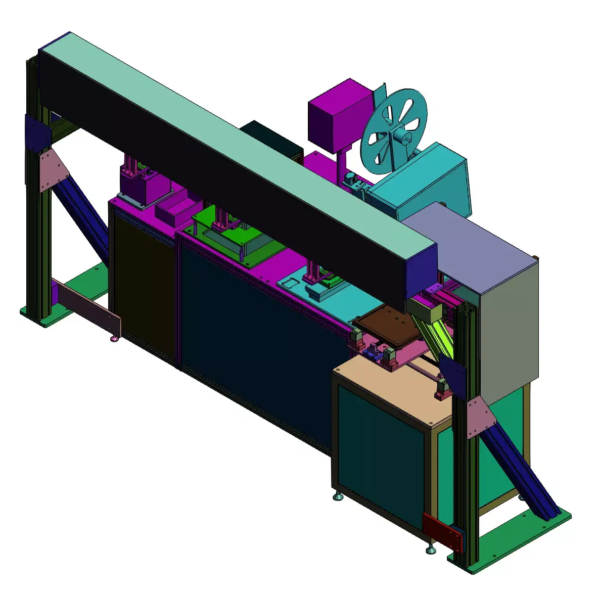 Mobile Phone Detection and Film Laminating Machine   3D model