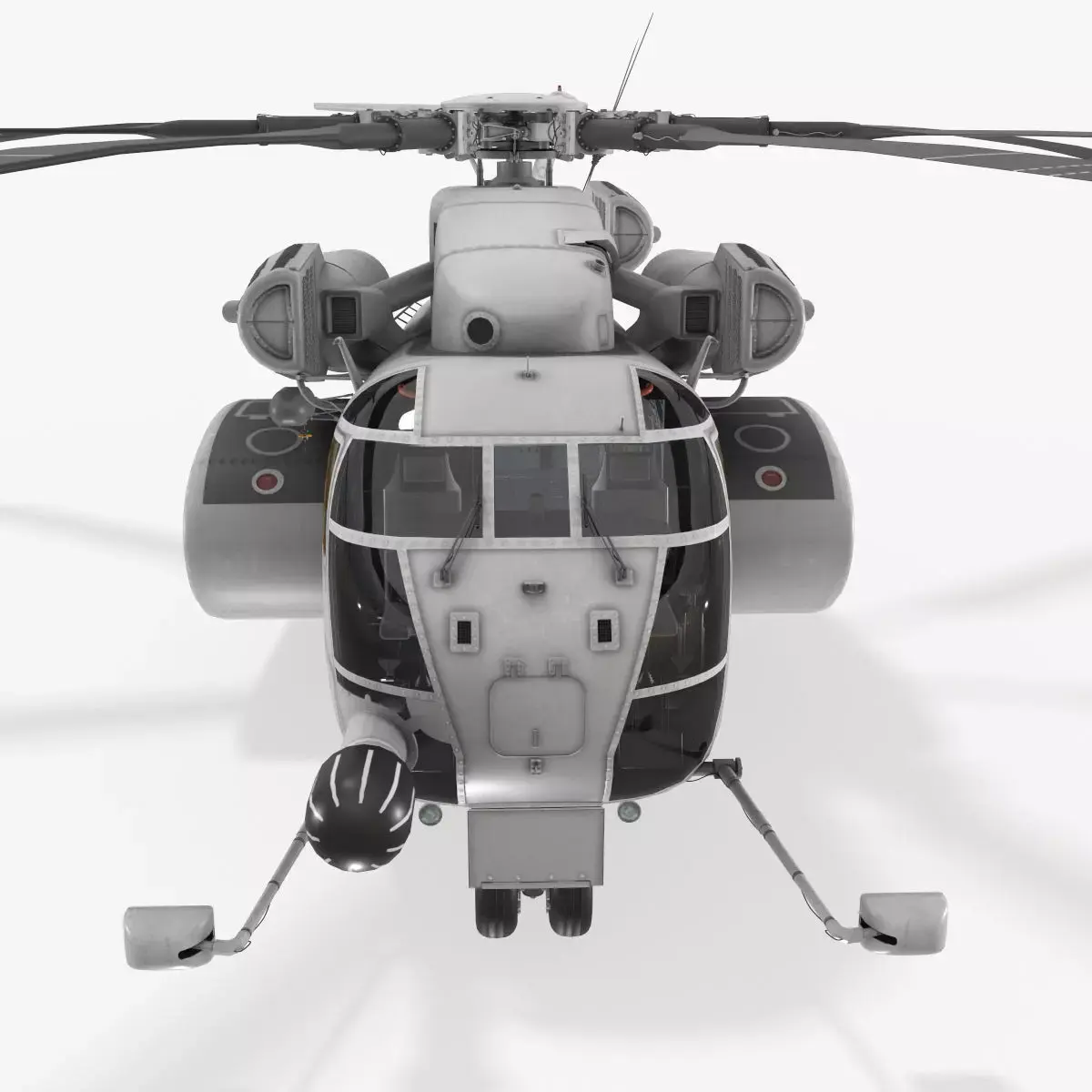MH-53E Sea Dragon Blank Livery Low-poly 3D model