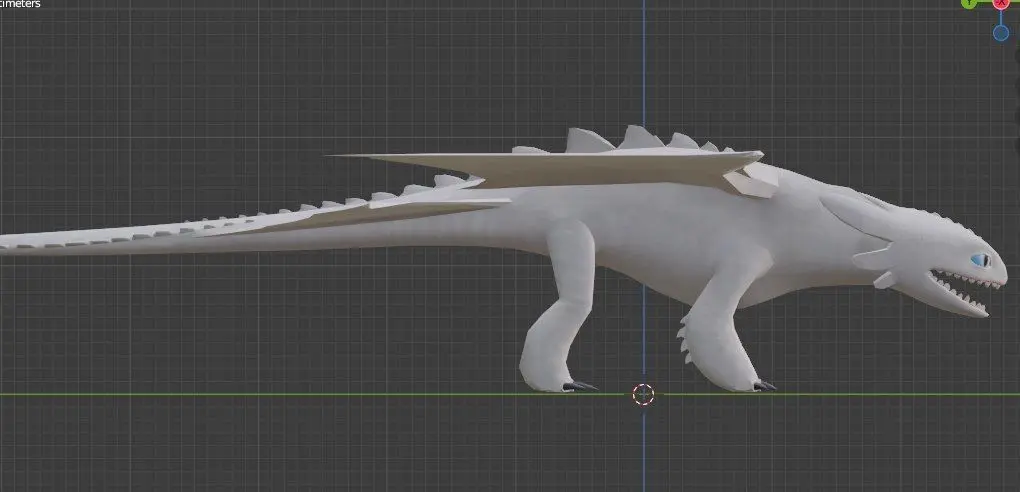 Light Fury 3d model 3D model