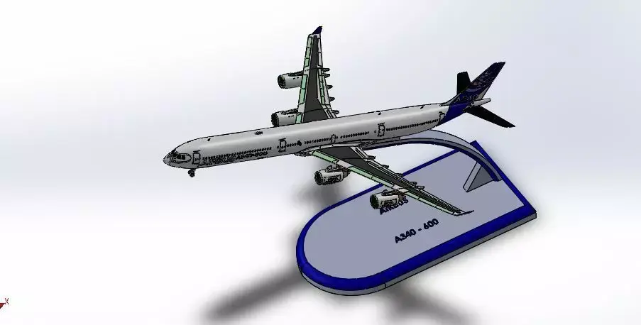 hogan wings A340-600 3D model