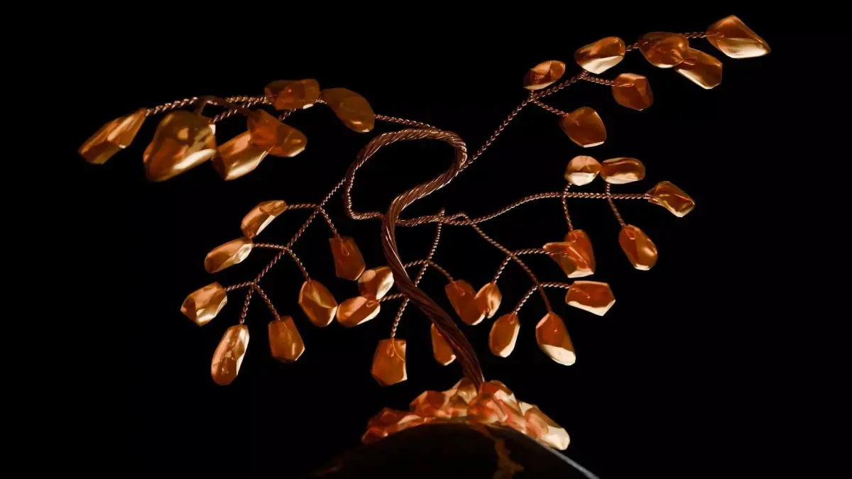 Amber Tree Free low-poly 3D model