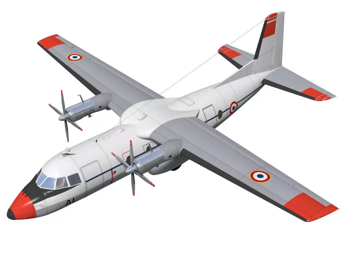 Nord-Aviation Nord 262 fregate 3D model buy