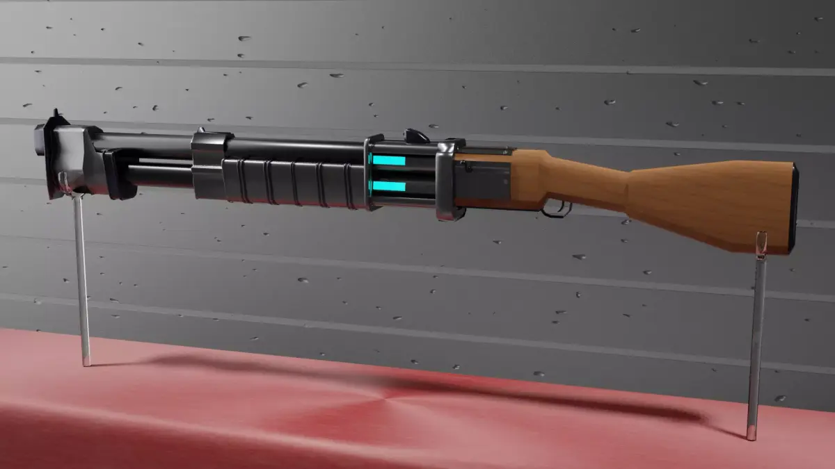 Sci-Fi Gun 3D model 24
