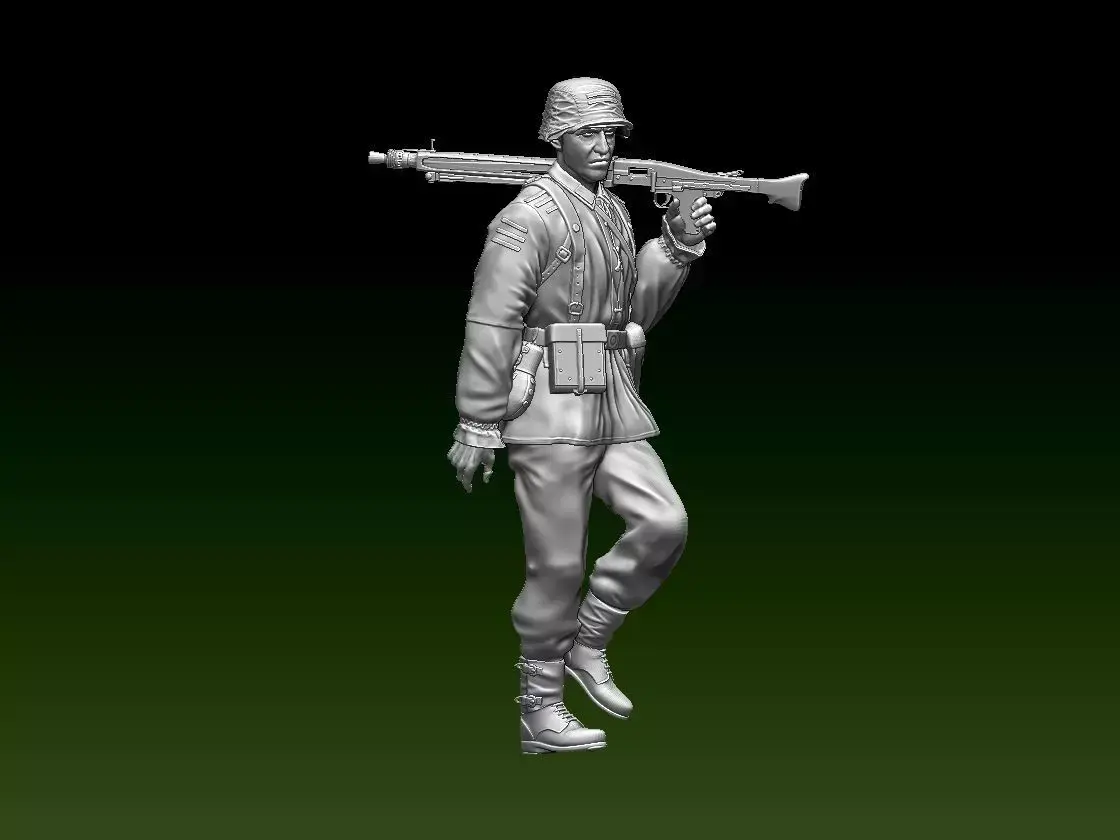 German soldier 3D print model 11