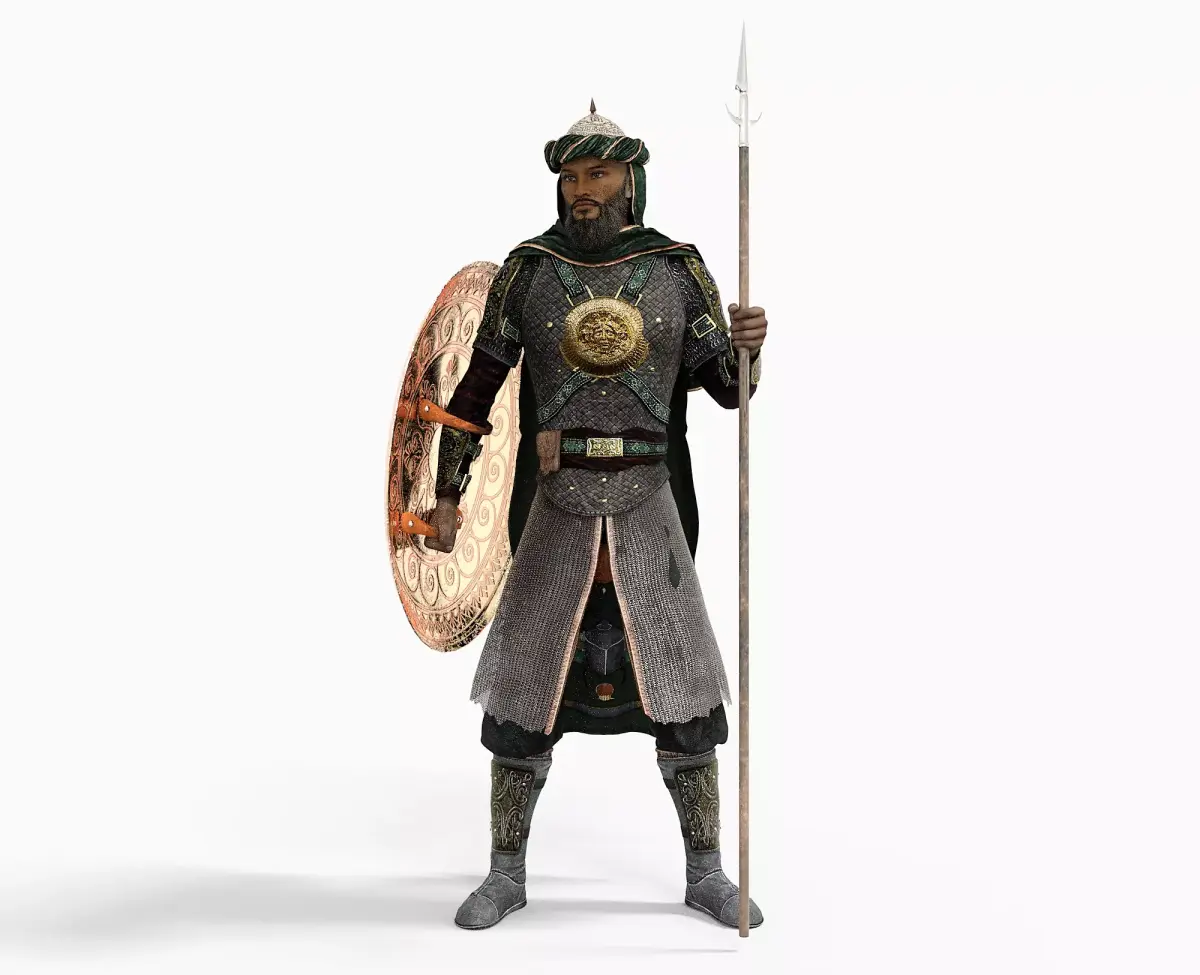 Persian Warrior Low-poly 3D model purchase