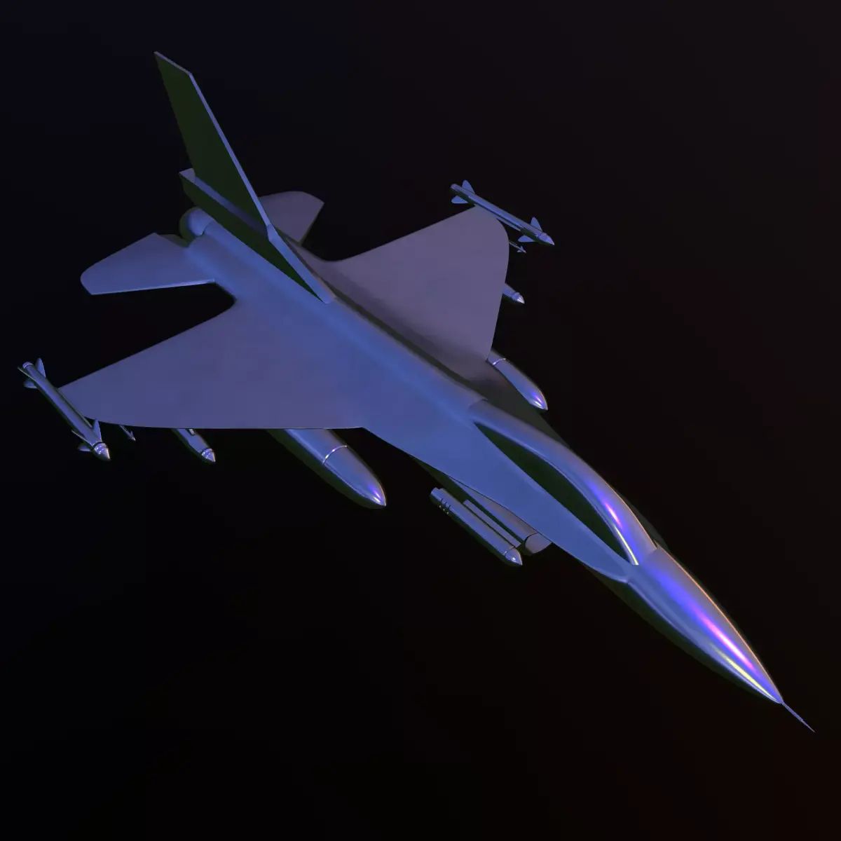 Falcon 16 3d print ready  3D model