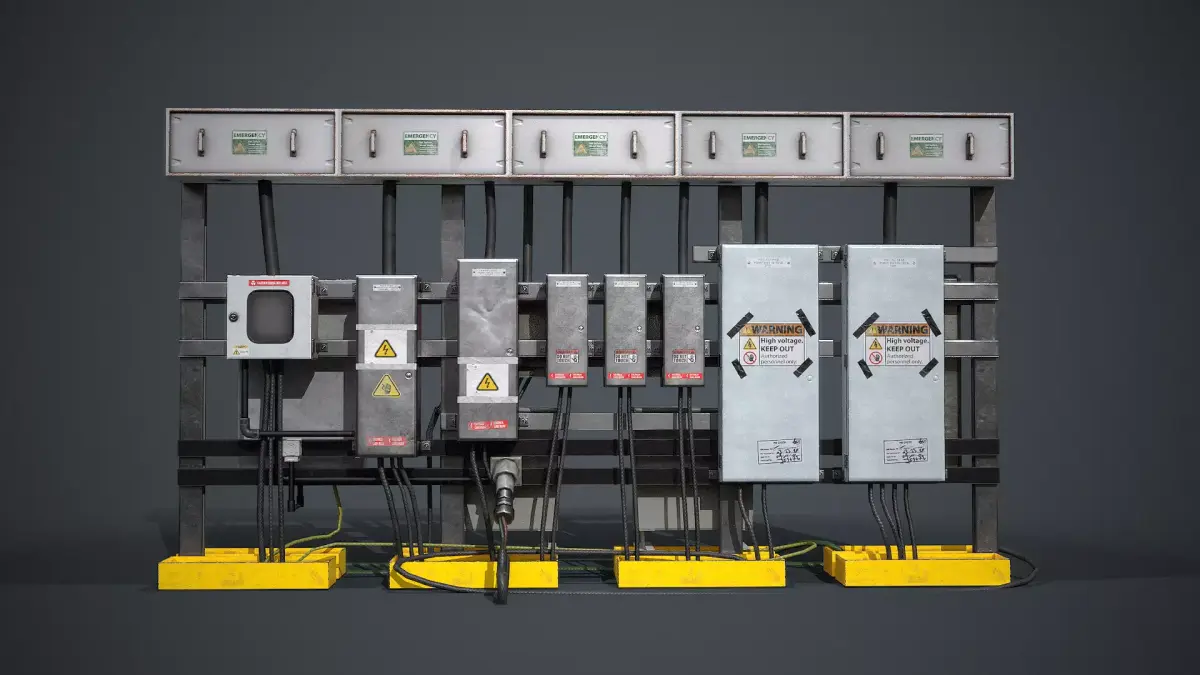 control panel Low-poly 3D model get