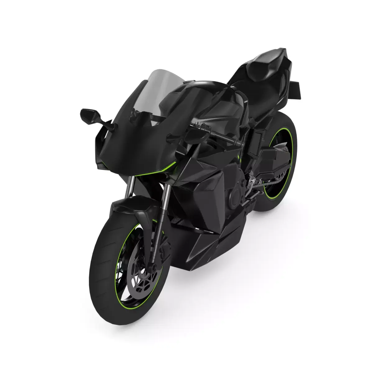 Adventure Motorcycle 3D model shop