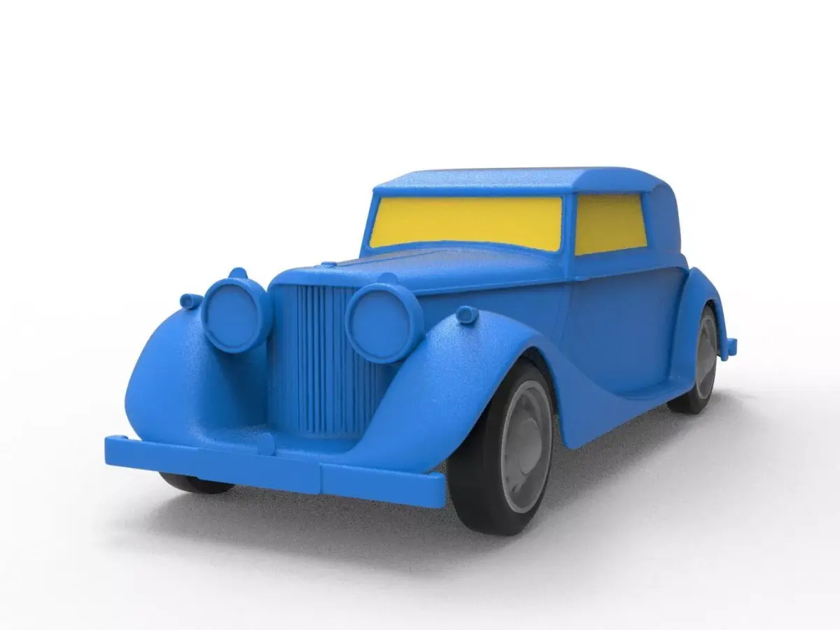 Jaguar 1940 Classic Car 3D print model
