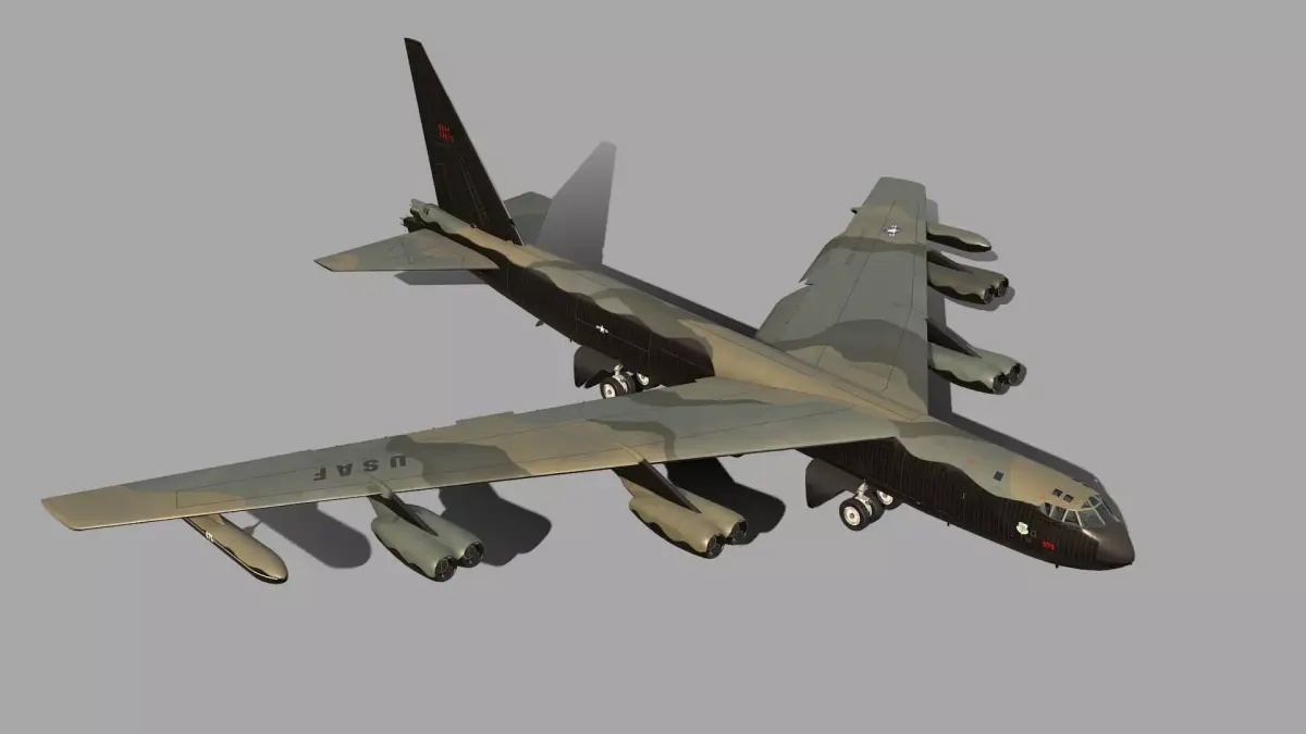 Boeing B-52 Stratofortress 3D model 7
