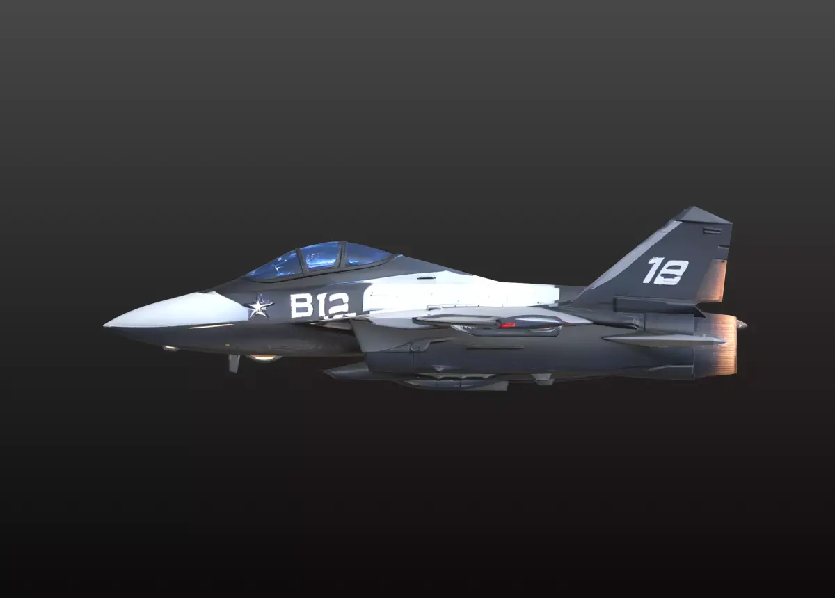Stealth Fighter Jet Figurine B12 Inspired 3D print model