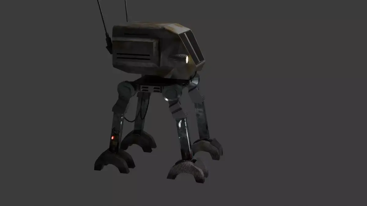 Scout Titan Mech  Low-poly 3D model