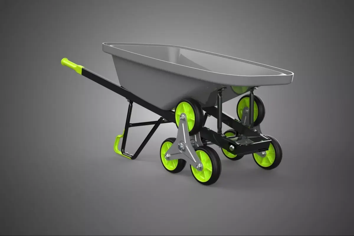 TRIPLE WHEEL STAIR CLIMBER WHEELBARROW BARROW CART TROLLEY WAGON 3D model