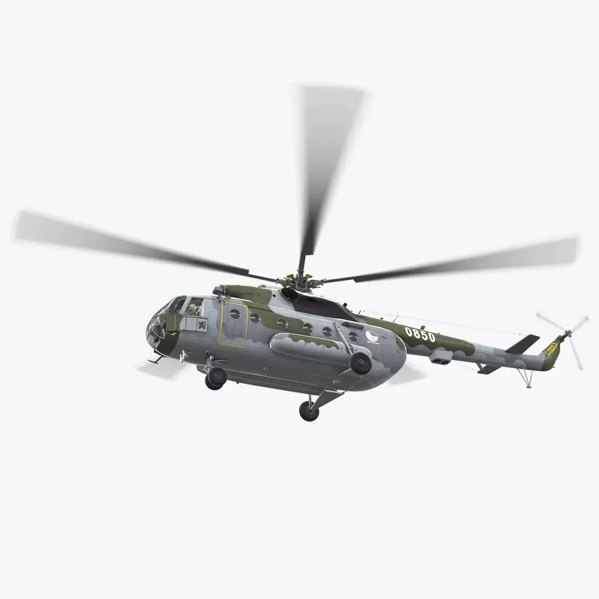 Mi-17 Czech Air Force Animated Low-poly 3D model