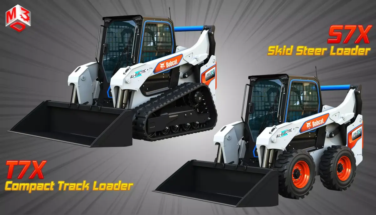 T7X - S7X  Compact Track - Skid Steer Loaders 2 in 1 3D Model Pack
