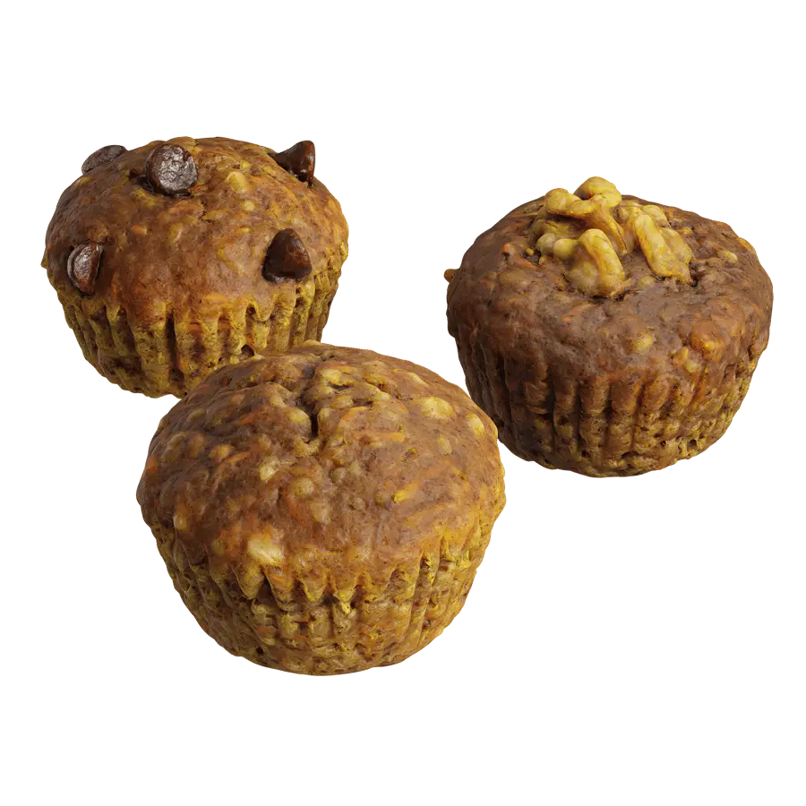  Carrot Cake Muffin Models 