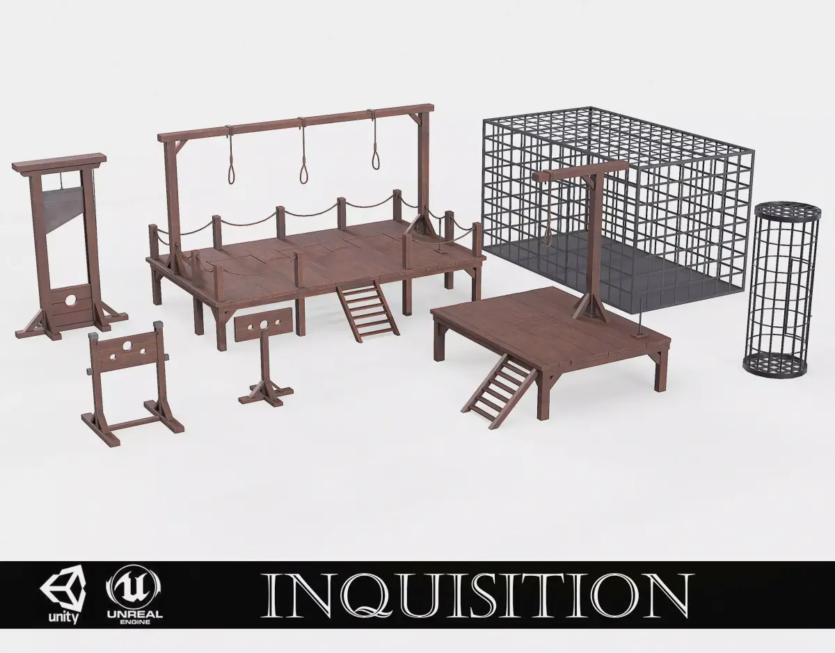 Inquisition set 3D Model Collection