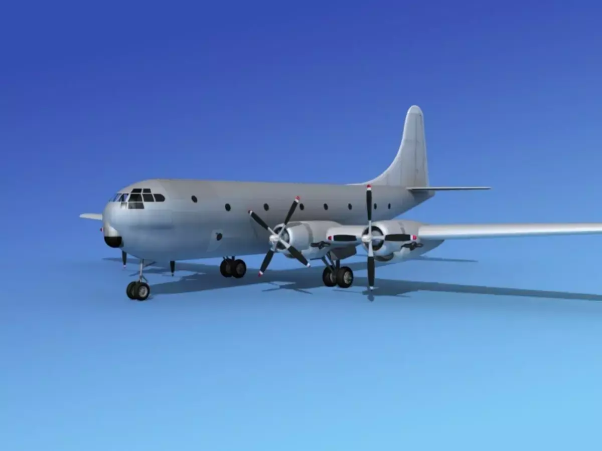 Boeing C-97 Stratofreighter Bare Metal 3D model