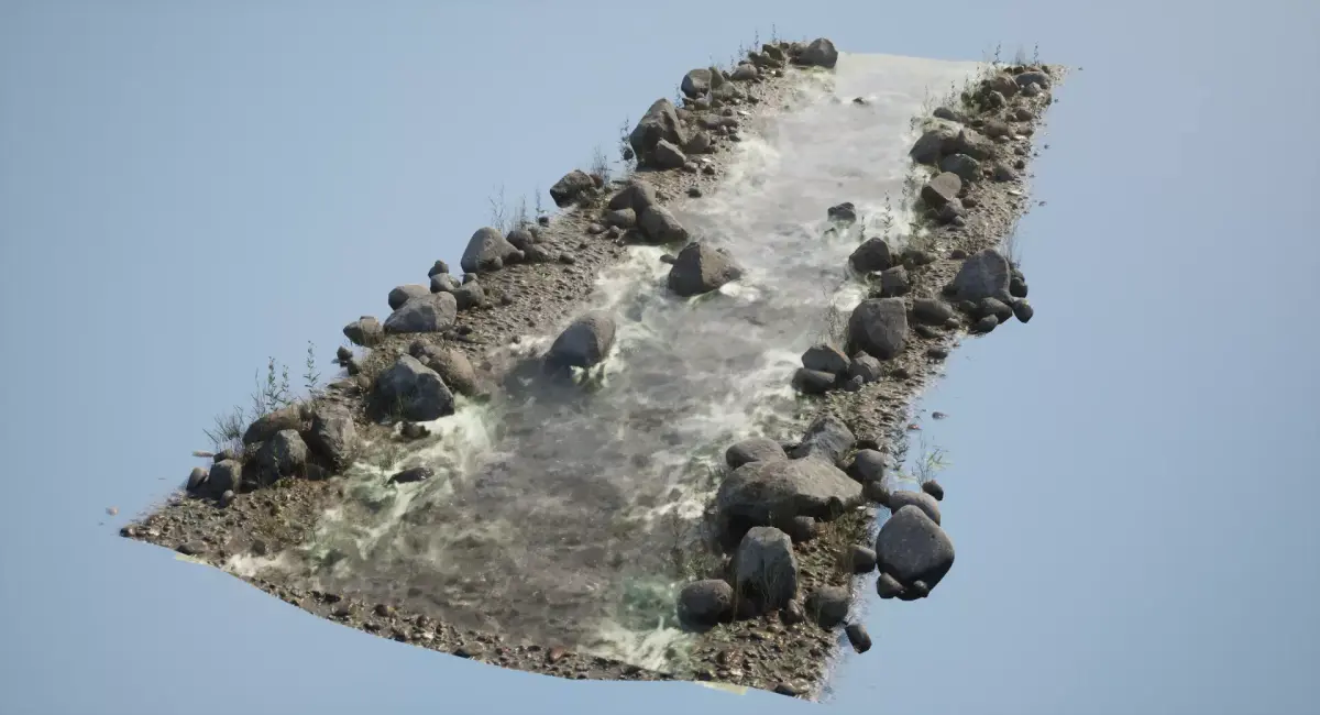 River Low-poly 3D model order