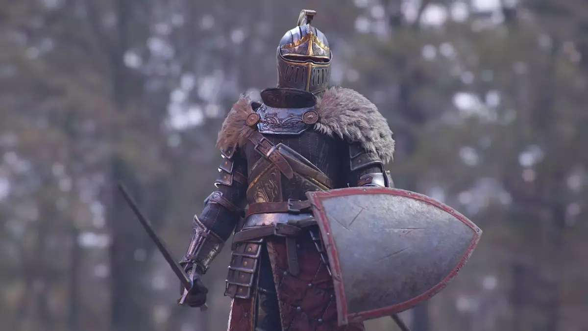 Knight Errant Low-poly 3D model