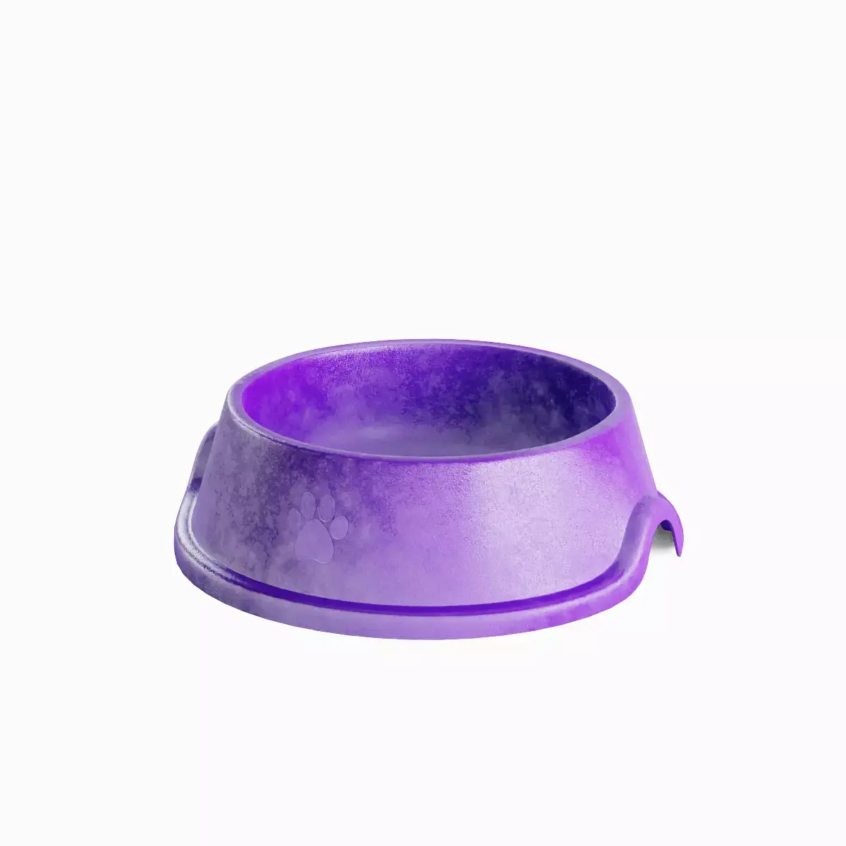 Used Metal Dog Bowl 03 3D model