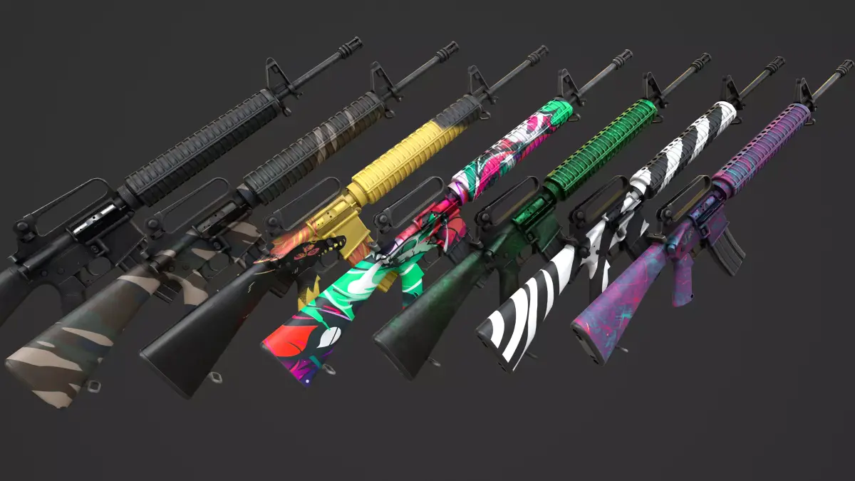 M16 Rifle Low-poly 3D model