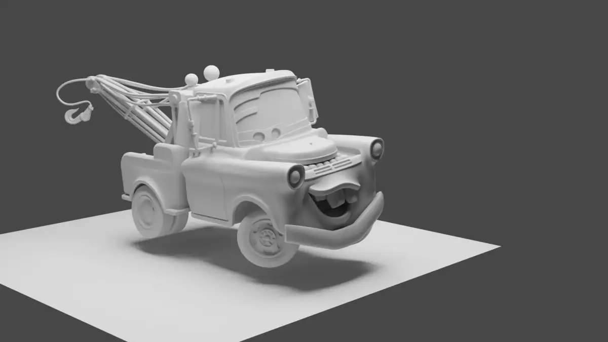 Stylized Tow Truck-Mater Inspired 3D Printable Model 3D print model