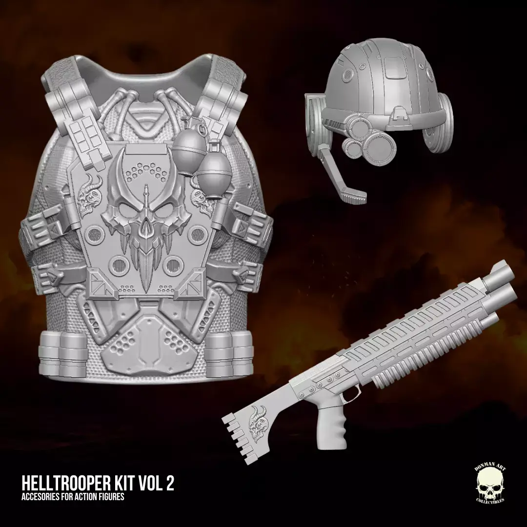 Hell Trooper vol 2 3D printables for action figures 3D print model