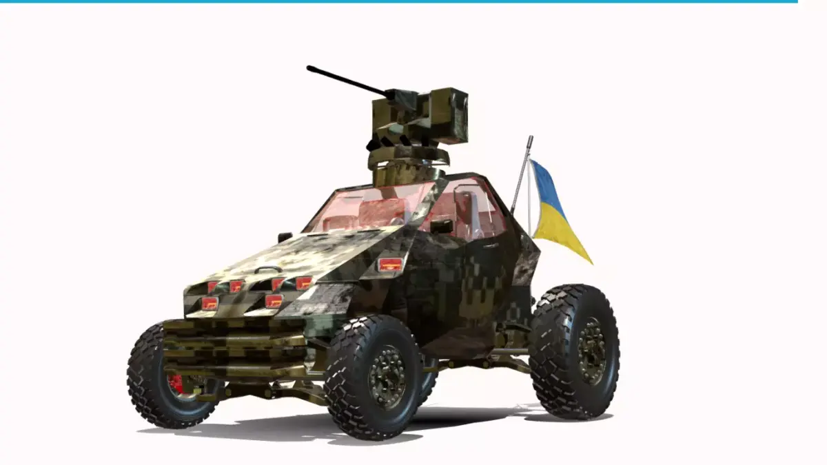 aranha 4x4  Low-poly 3D model