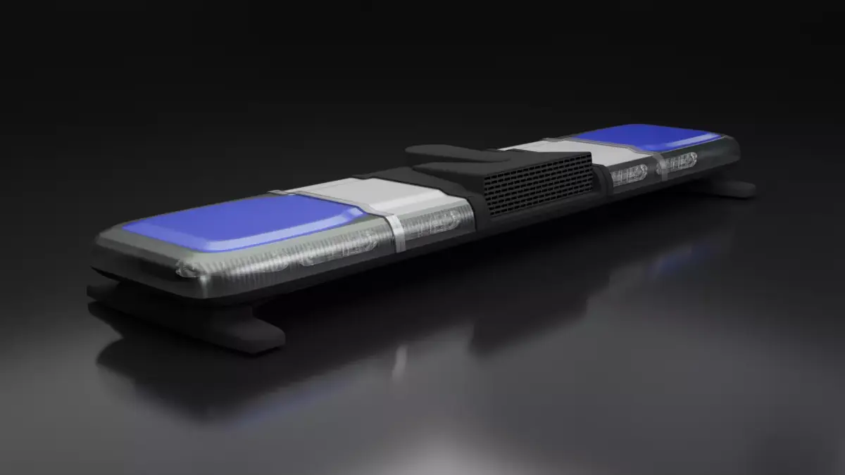 Whelen Cenator Lightbar Low-poly 3D model