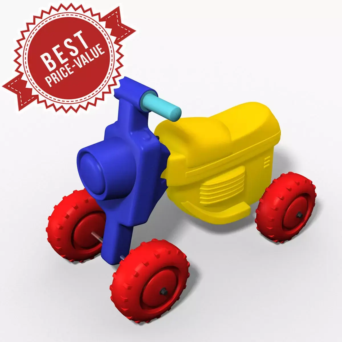 Buggy toy bike with wheels 3D model