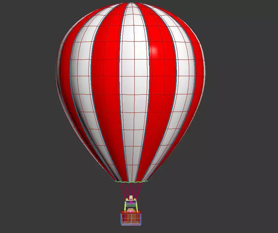 Hot Air Balloon 3D model 25