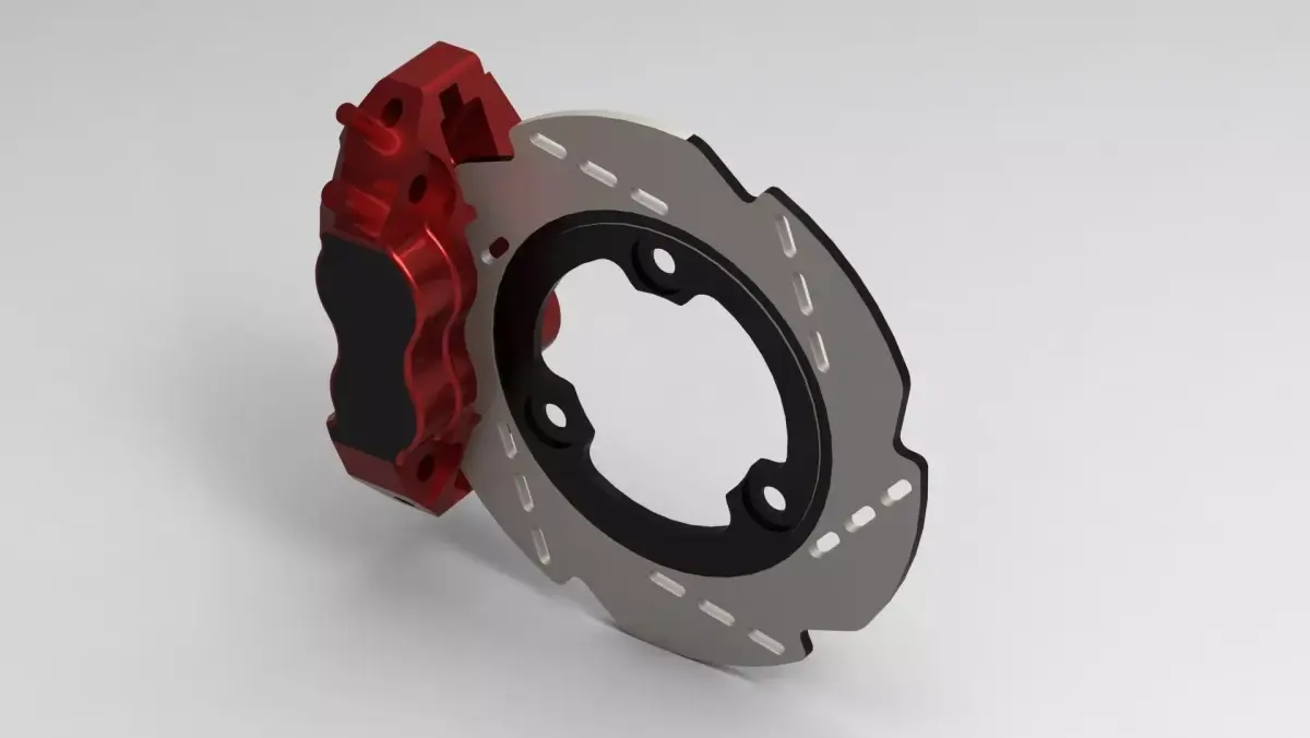 TVS Rear Disc Brake Free 3D model