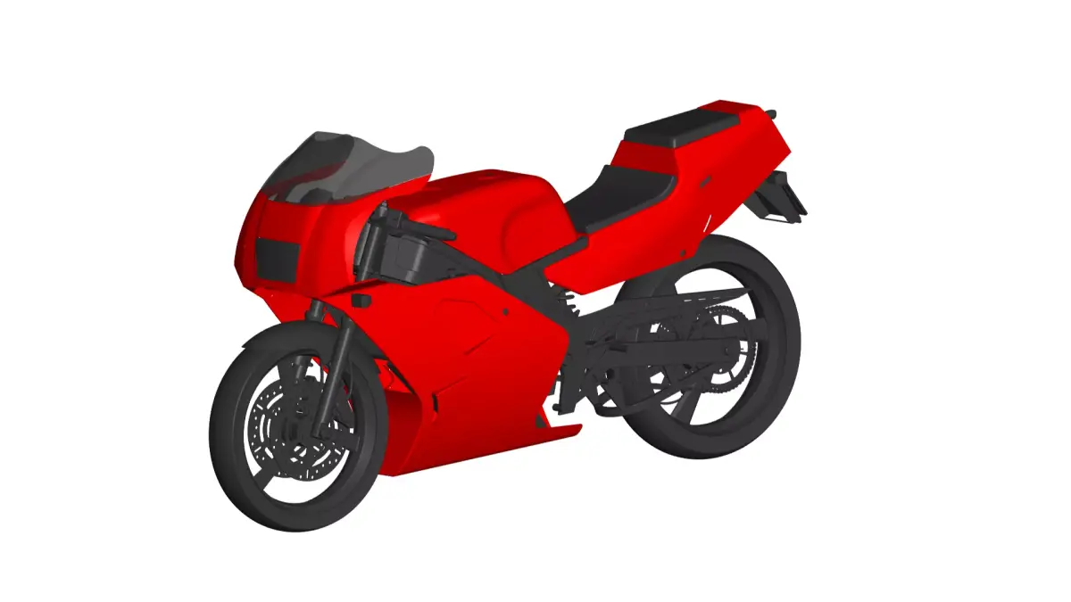 Yamaha TZR250 3D model