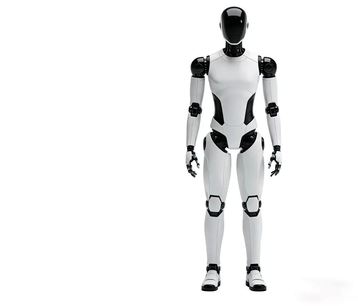 Futuristic Female Humanoid Robot  Sci-Fi Android Character Low-poly 3D model