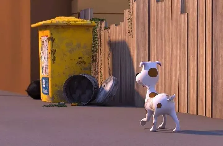 dog-puppy circle with spots Low-poly 3D model