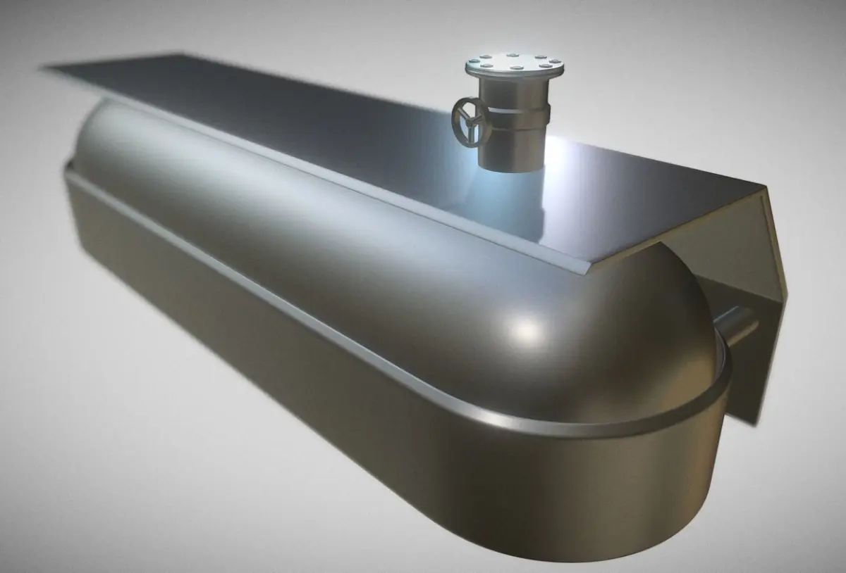 Fuel Tank High Poly Model 3D model